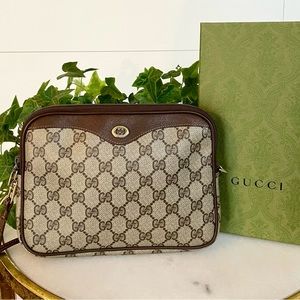 Gucci GG Supreme Monogram Crossbody Bag | Vintage Gucci Crossbody Bag